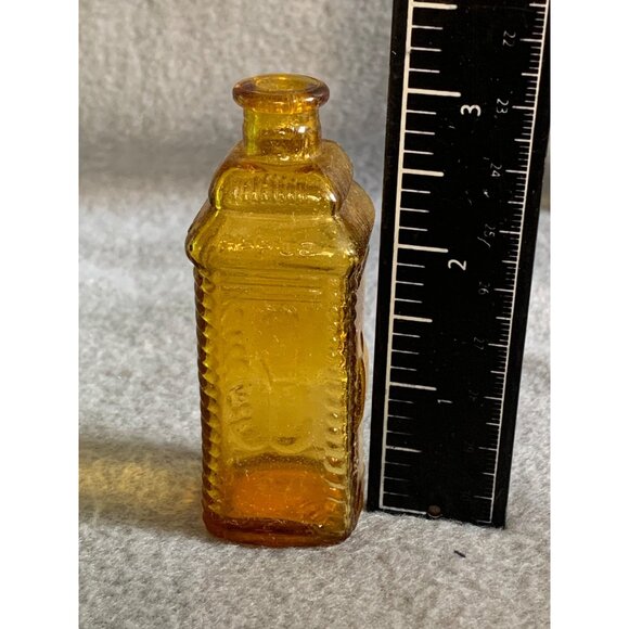 Phila Berrings Apple Bitters Bottle Decanter Amber Miniature Bottle Vintage - Picture 7 of 8